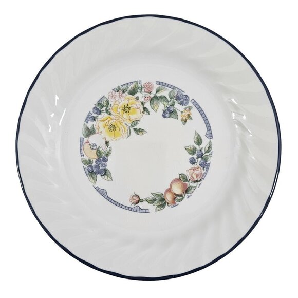 Corelle Corning USA Orchard Rose Floral Center Salad Luncheon Plates - Set of 3 - Picture 3 of 13